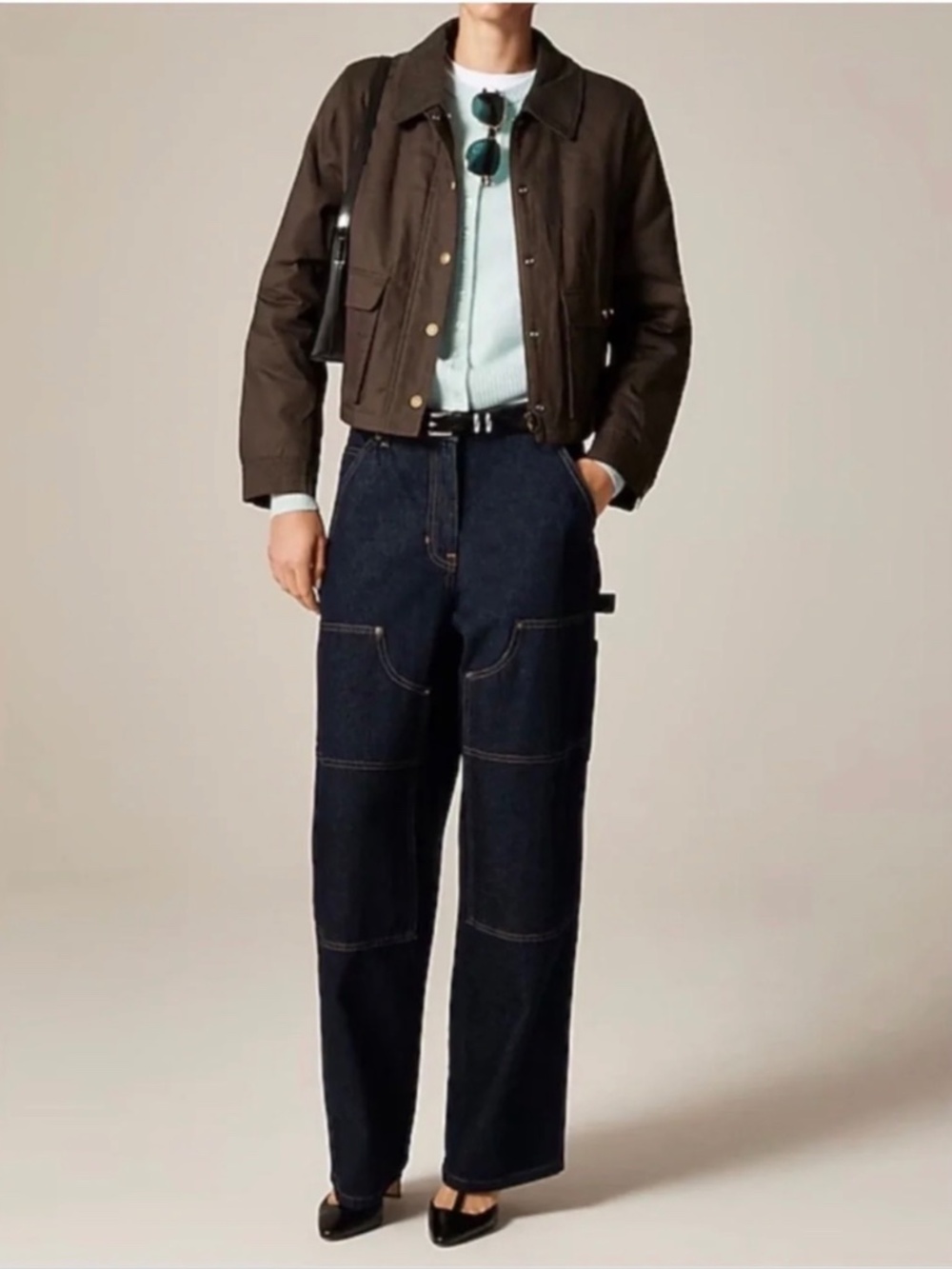 NWT J.Crew Cropped Barn Jacket™ in Ripstop Cotton, sz Large - Picture 2 of 10